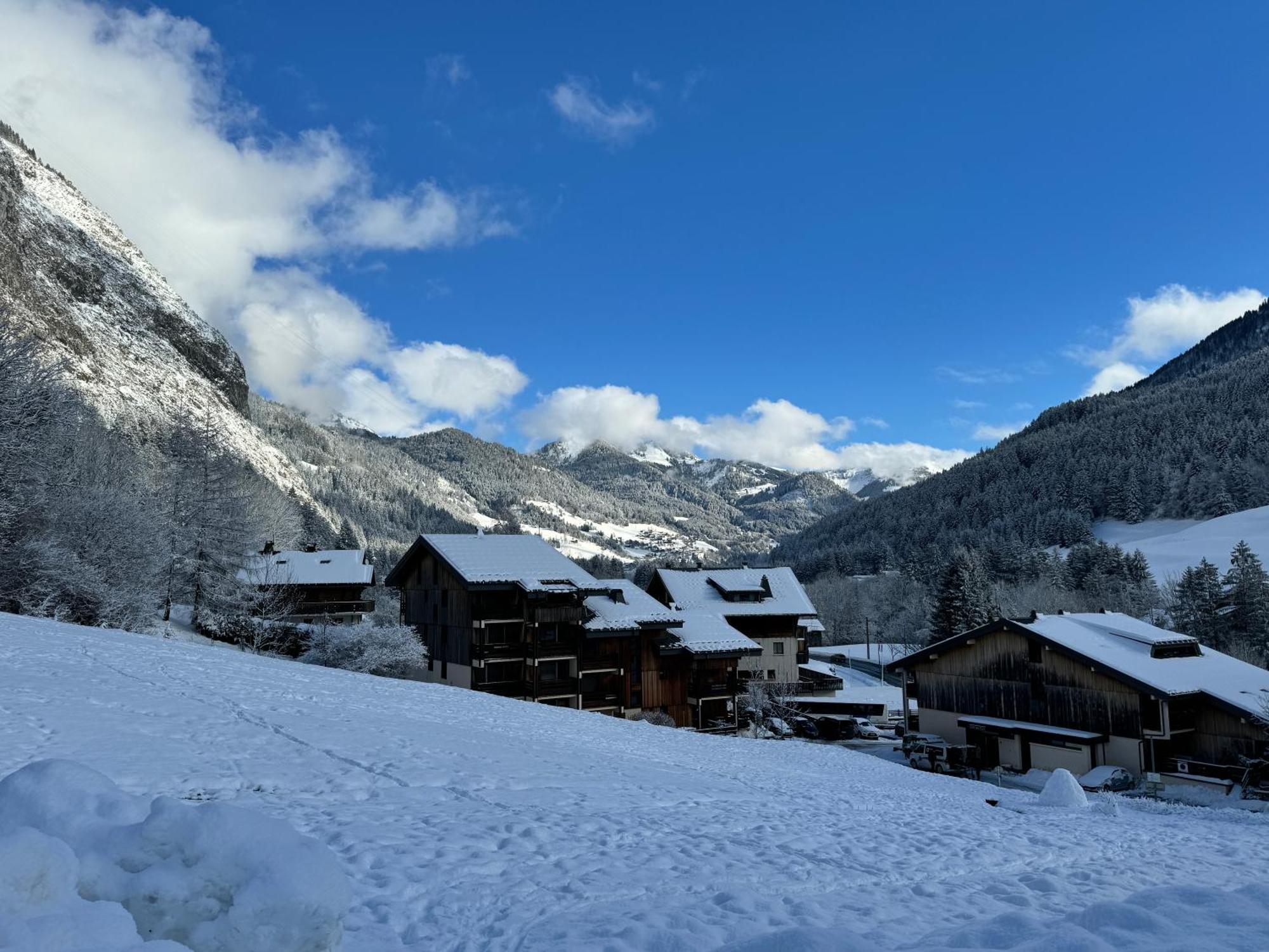 Appartement Cosy Proche Chatel Portes Du Soleil - Linge Inclus Abondance Exterior foto